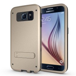 Galaxy S6 Strong Armor Hybrid with Stand (Champagne Gold)